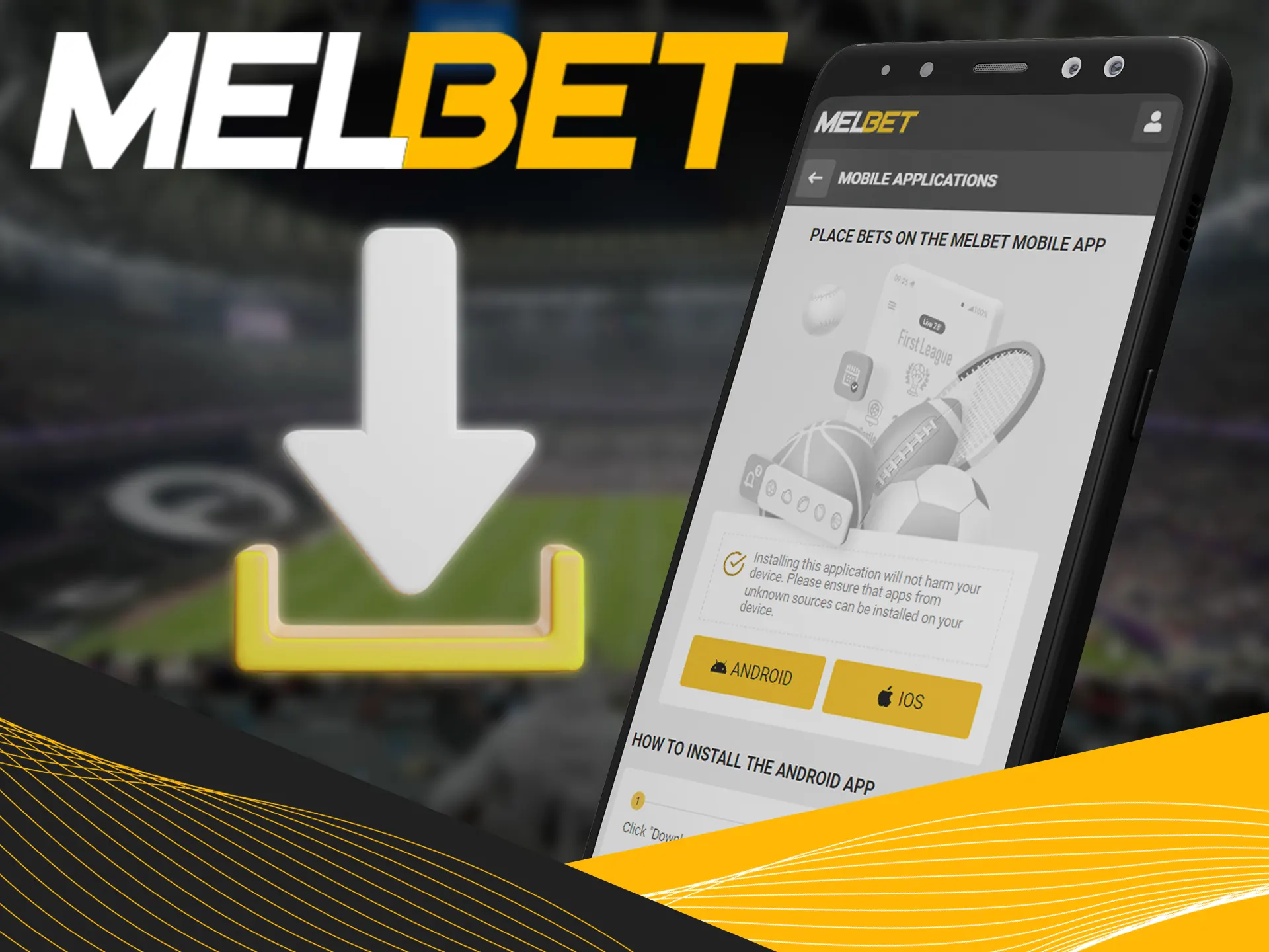 Install Melbet app and start betting.