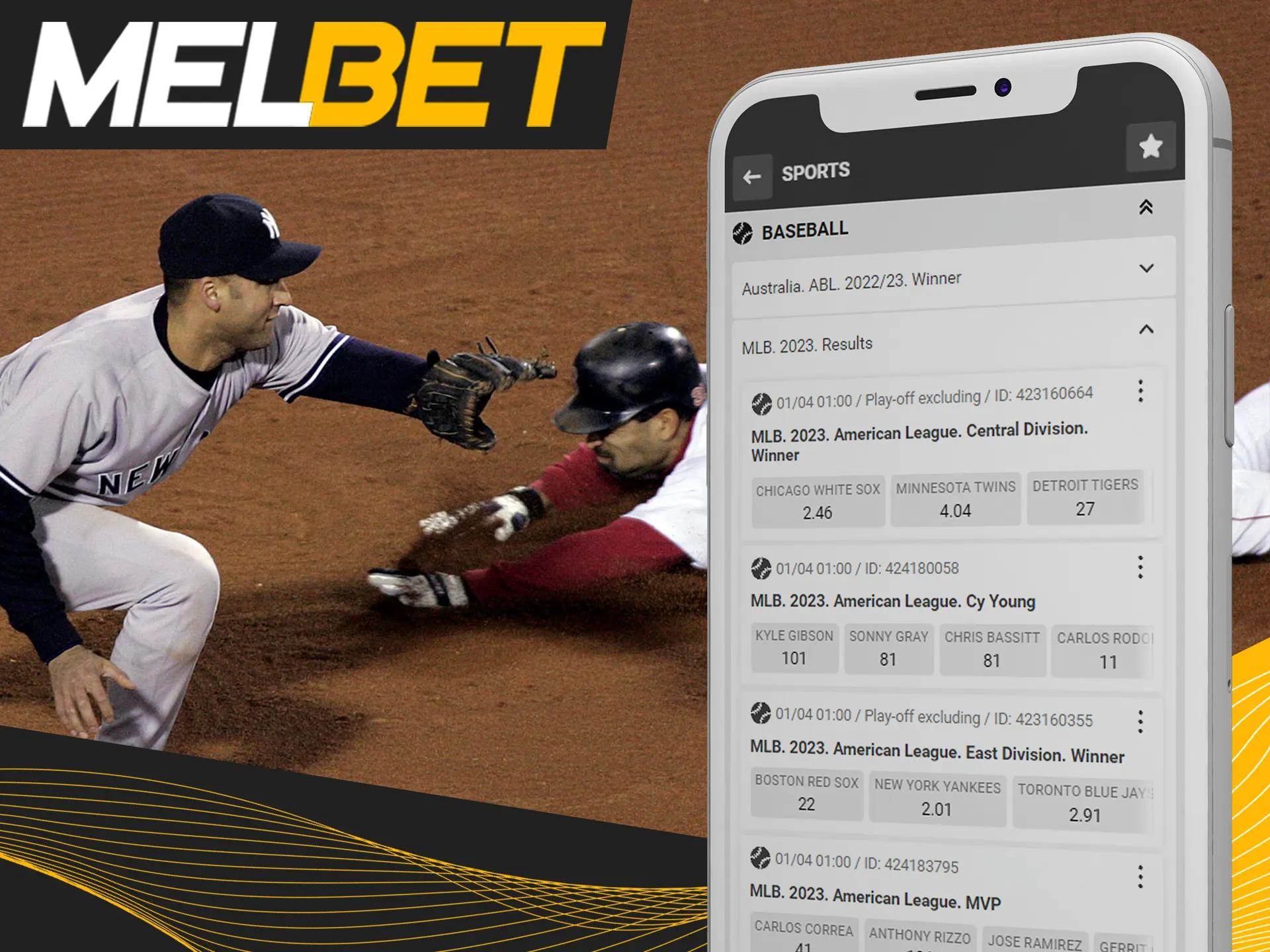 Watch and bet on best american sport at Melbet.