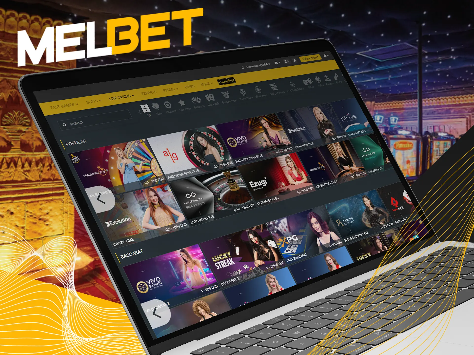 Visit Melbet casino for new emotions.