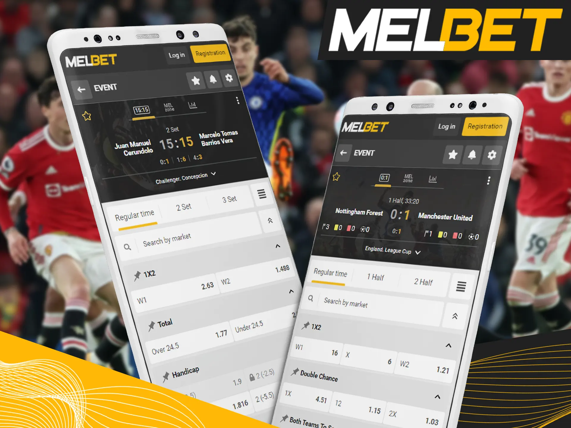 Place multiple games and watch them in live.