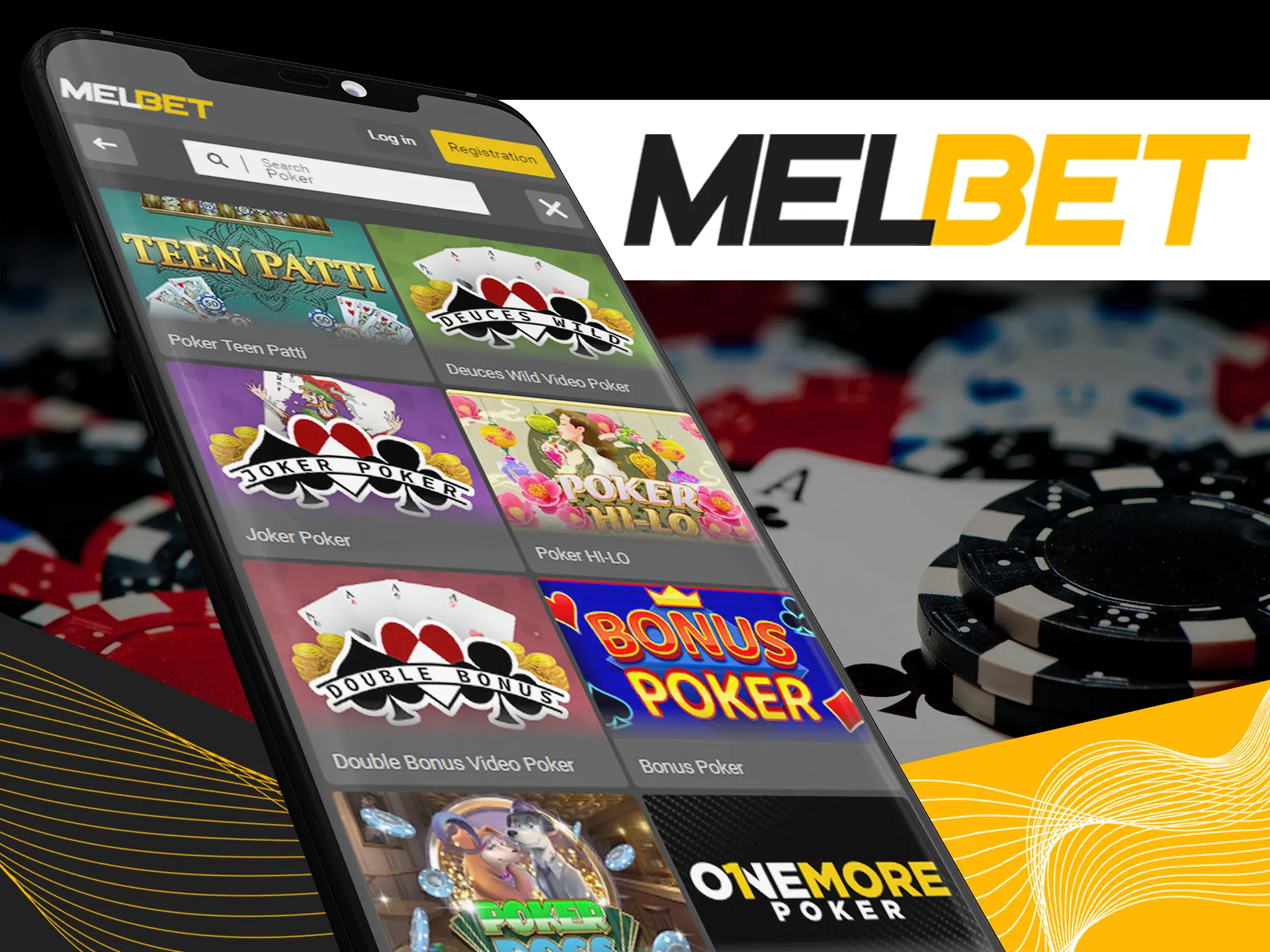 Play poker games with real people at Melbet.