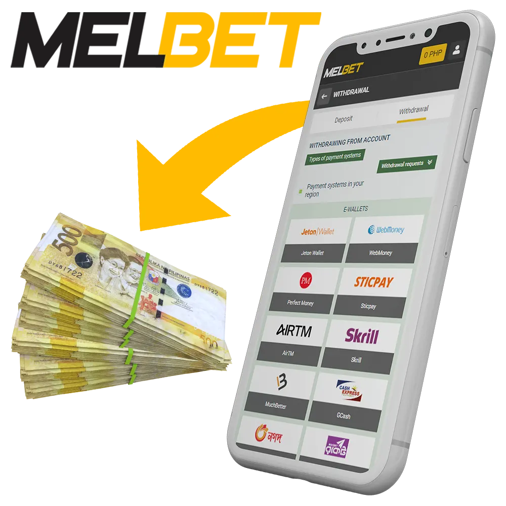 Withdraw your money from Melbet.