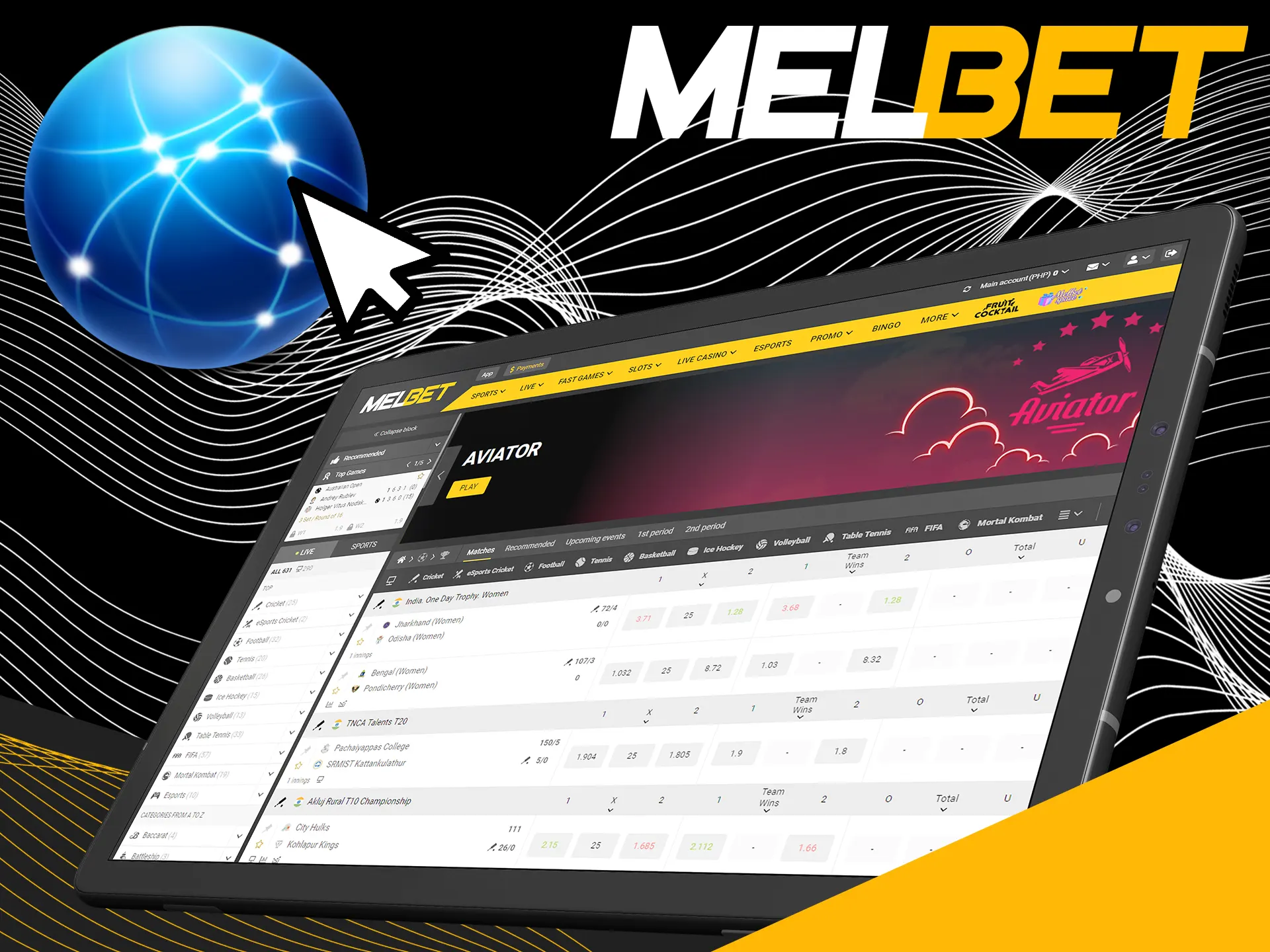 You can use web version of Melbet website on any device.